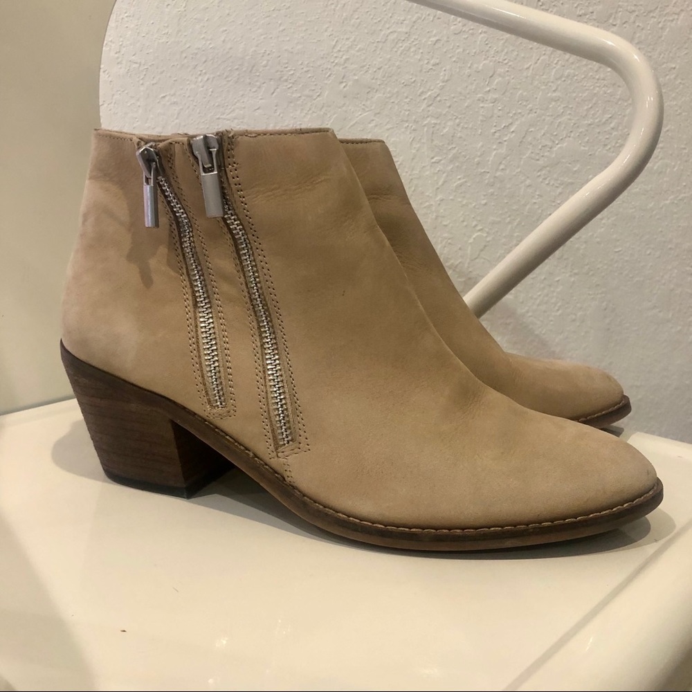 Sole Society Taupe Leather Booties